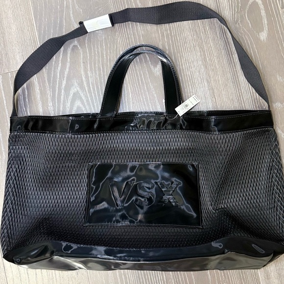 Victoria's Secret 🖤 Black Mesh VSX black Tote | NWT - Picture 6 of 11